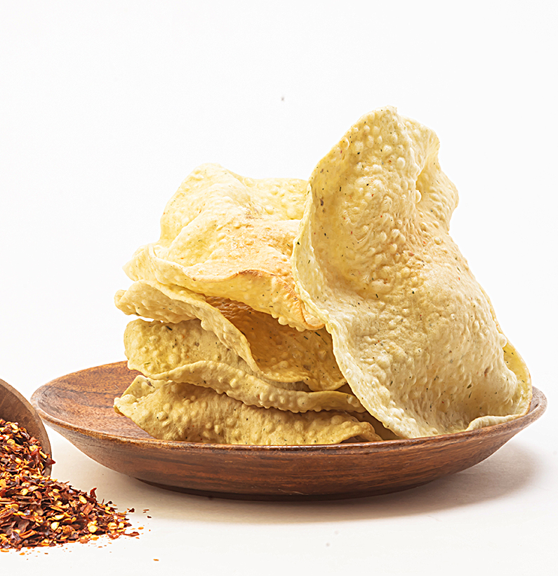 Palak Rice Papad